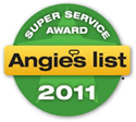 2011 Angie's List Super Service Award